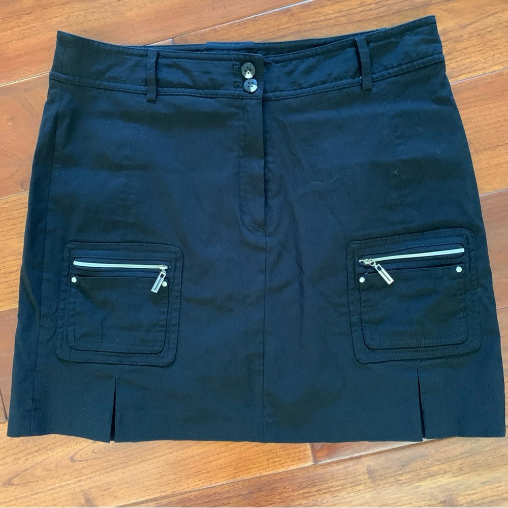 Jamie Sadock 16" length Black Skort Size 10 Golf Tennis Pickleball Athleisure